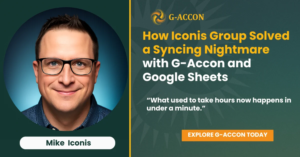 G-Accon and Google Sheets