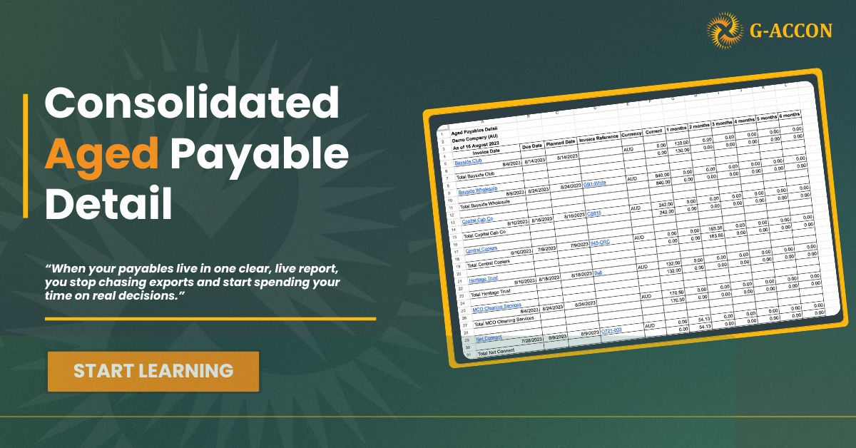 Consolidated Aged Payable